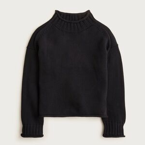 J. Crew 2025 rollneck black sweater